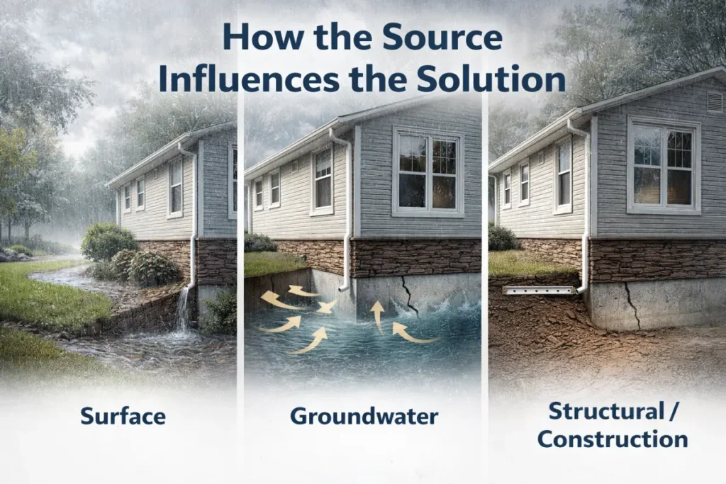 how water sources affect structure stability