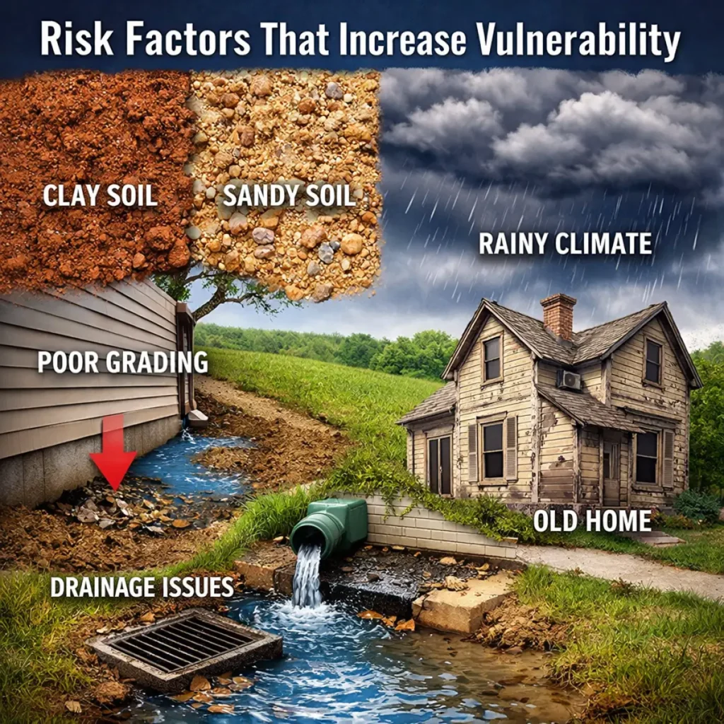 illustration showing risk factors that increase visibility